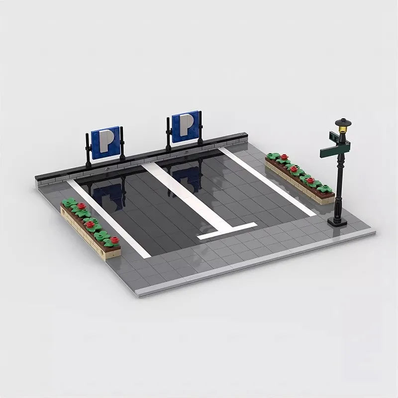 TurboBrick® Modular Garage Showcase – Parking z Klocków na Samochody