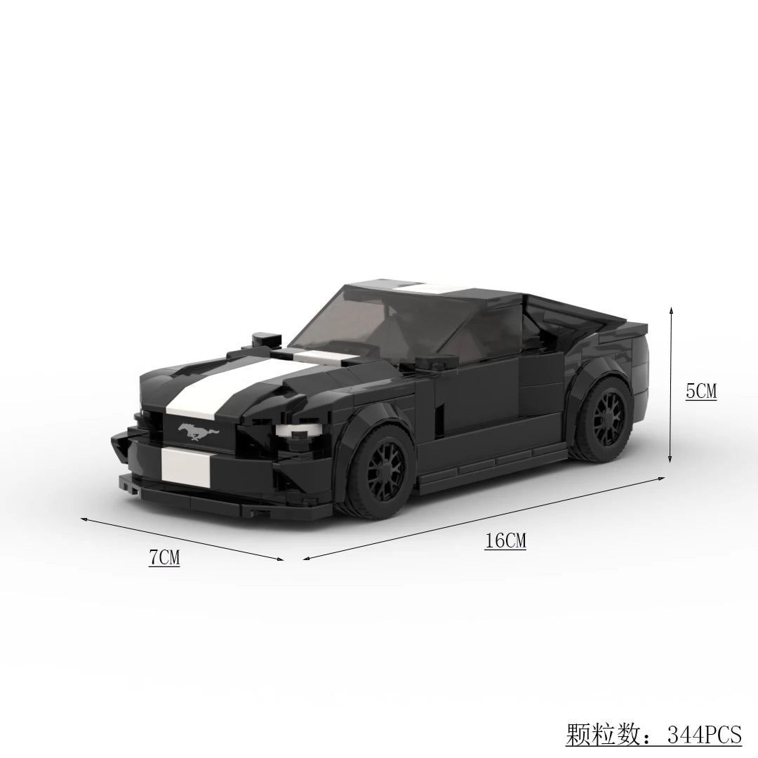 TurboBrick® Mustang Retro Muscle – Samochód z Klocków