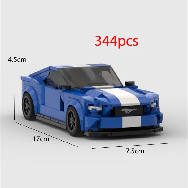 TurboBrick® Mustang Retro Muscle – Samochód z Klocków