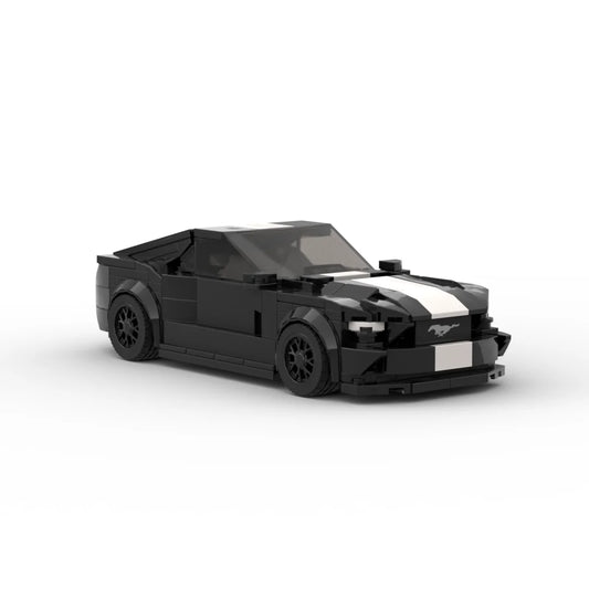 TurboBrick® Mustang Retro Muscle – Klockowy Samochód (340 elementów)