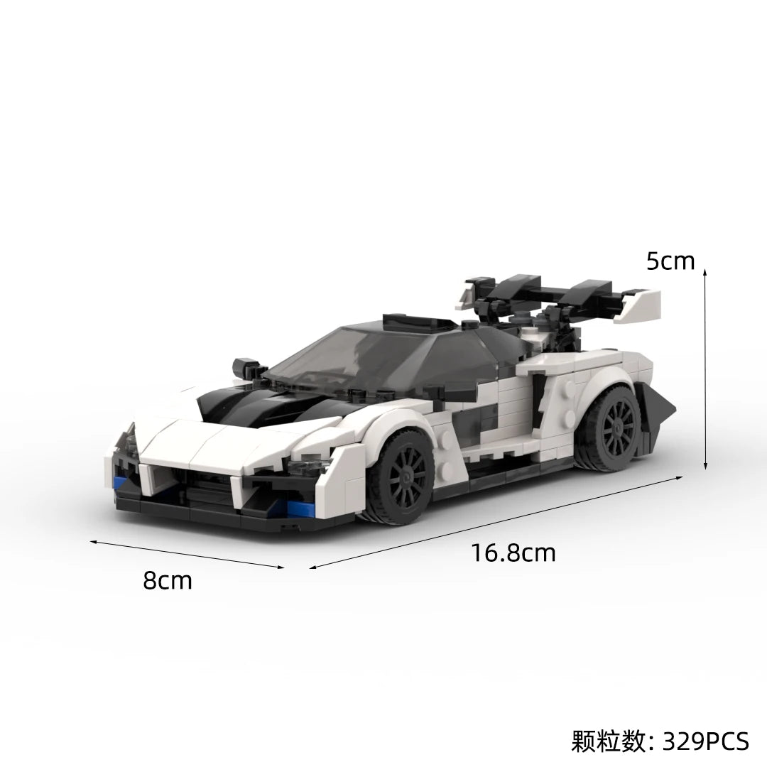 TurboBrick® Senna Hypercar – Kolekcjonerski Model z Klocków