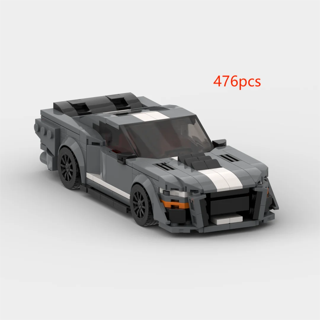 TurboBrick® Mustang Shelby Retro Muscle – Samochód z Klocków
