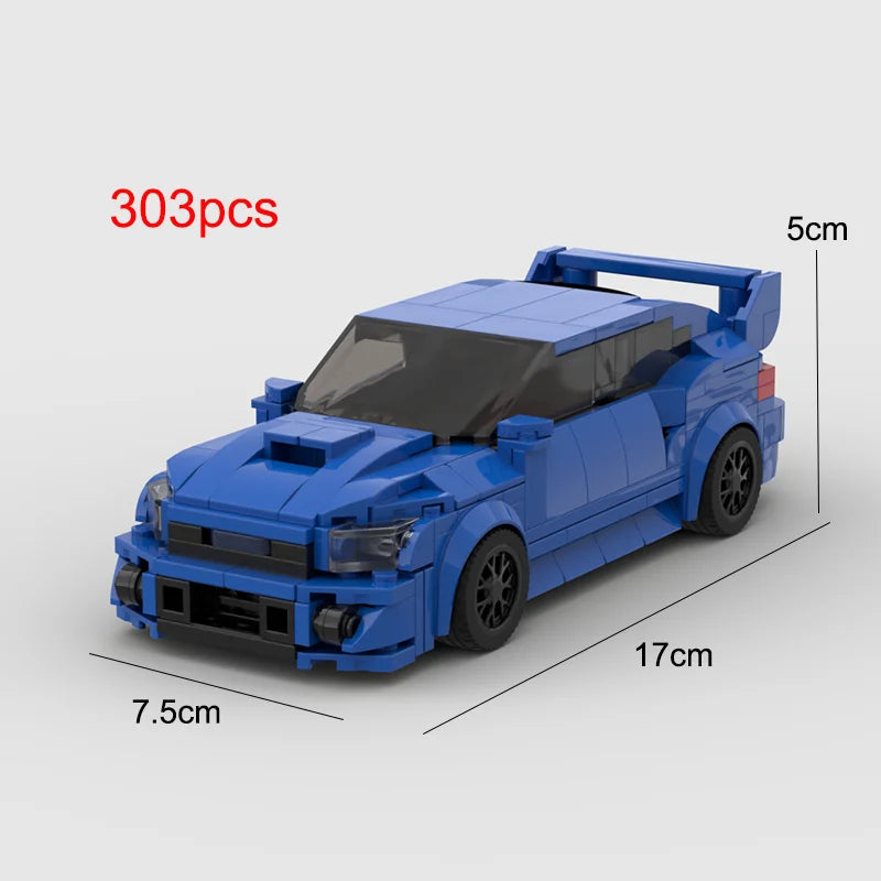 TurboBrick® Impreza WRX – Zestaw Klocków Konstrukcyjnych
