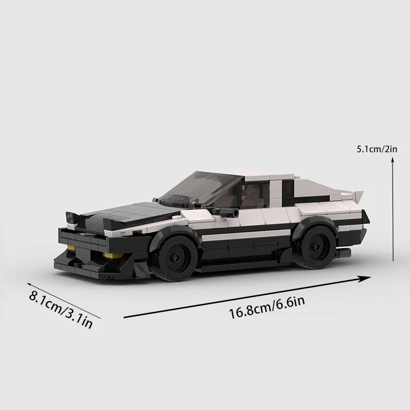 TurboBrick® AE86 Trueno - Klocki Samochodowe Kolekcjonerskie